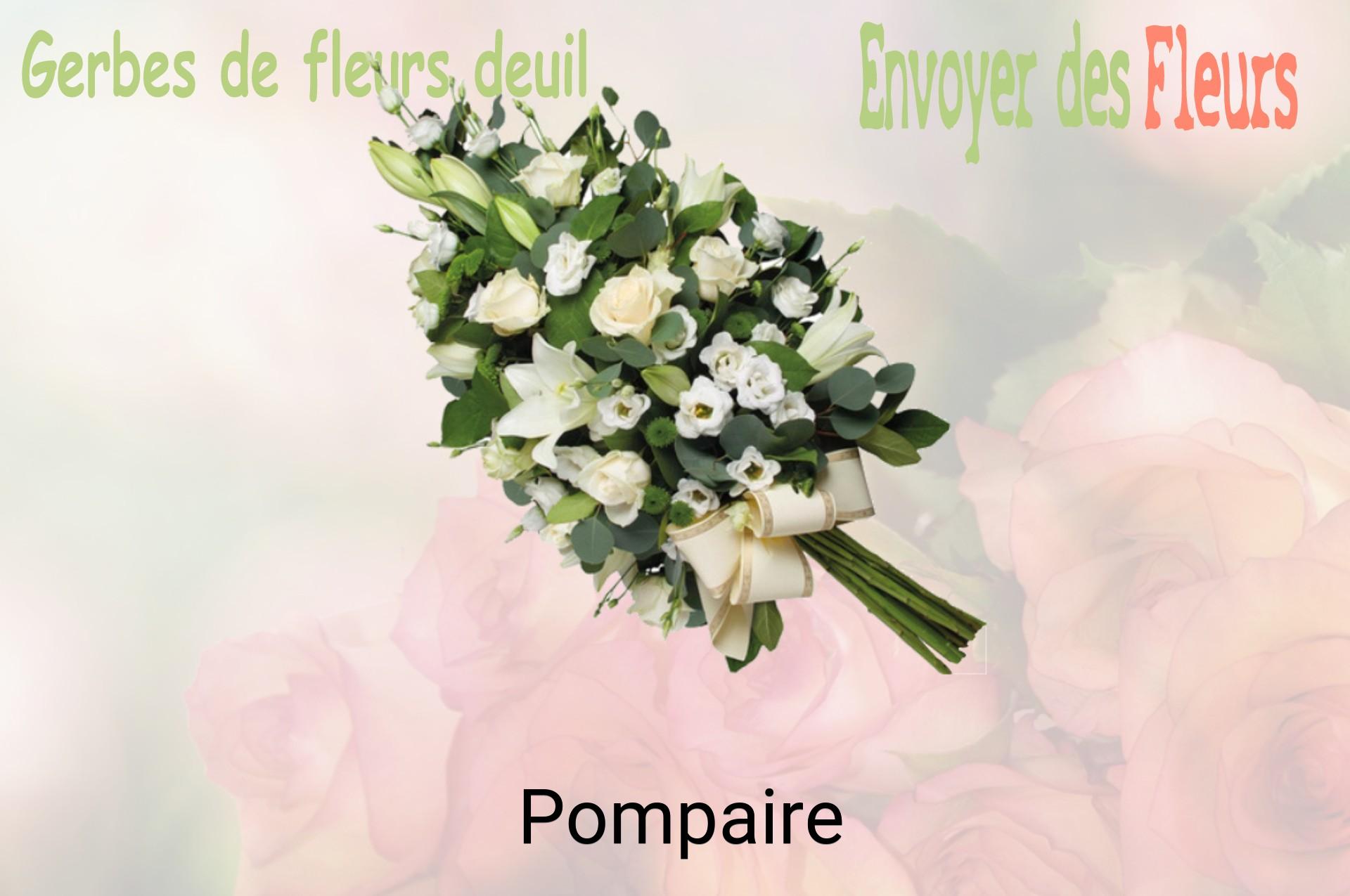 Gerbe de fleurs de deuil livrée à Pompaire